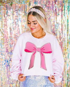 Preppy Coquette Bow Sweat Shirt