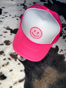 Neon Smiley Hats