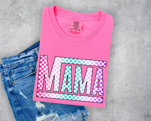 Neon Checkered Mama